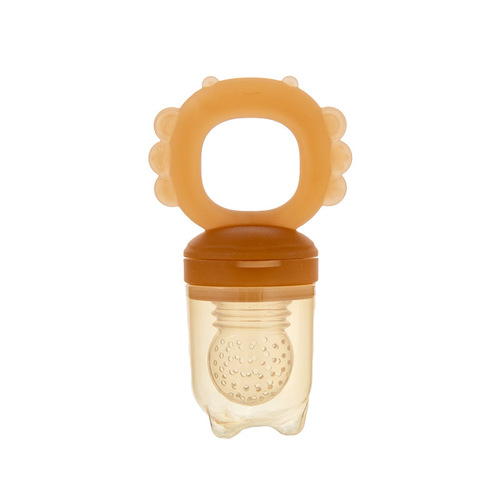 Baby BibaBette Fruit and Vegetable Fun Fruit Snack Pouch, Silicone Teether, Chewable Stick, Water-Boilable, Model 74858