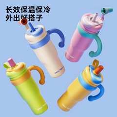 セラミックライナー付き断熱カップ、冷たいドリンクカップ、車用ストローカップ、316ステンレス製高価値アイスカップ