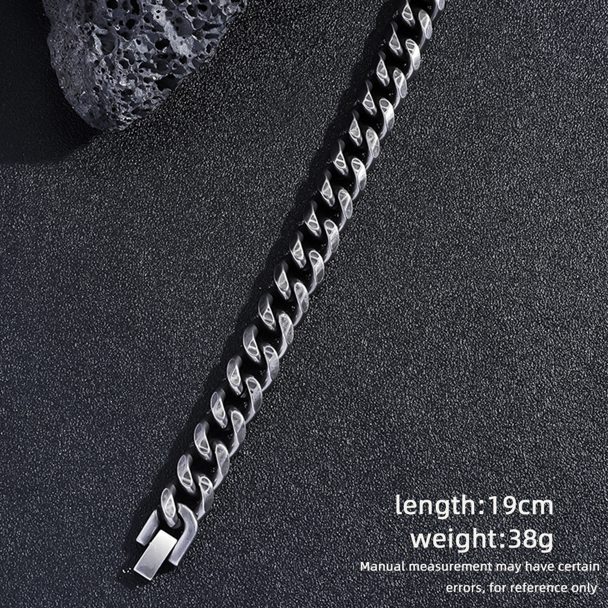 Men's Cuban Link Bracelet Stainless Steel Waterproof Jewellery_voghion.com