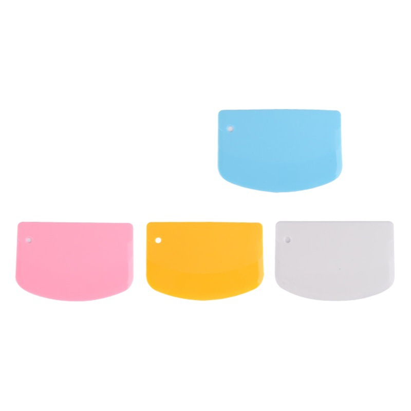 Cream Scraper, Food-Grade Cake Cream Scraper, Plastic Rice Noodle Scraper, Oval Baking Scraper, Dough Cutter