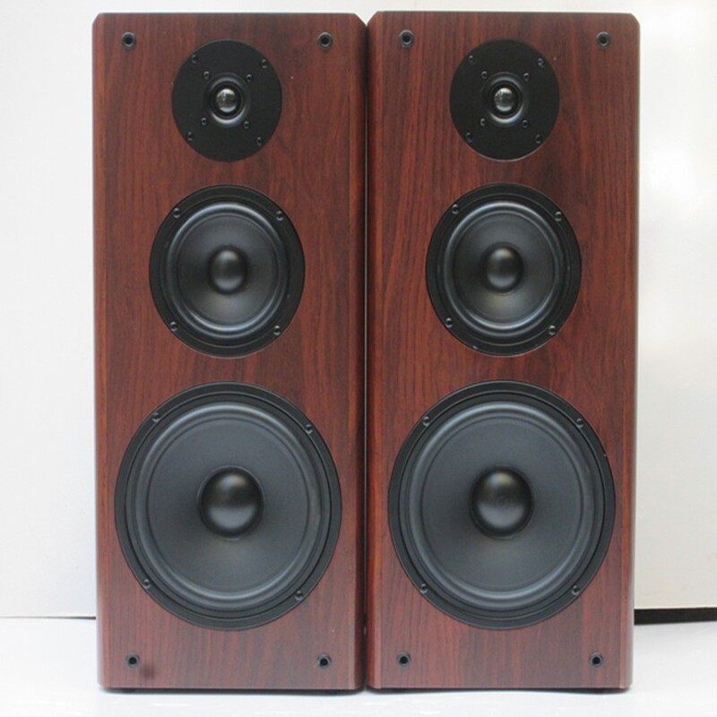 8.5inch Aop High, Medium, and Low Three-Way Bookshelf Hifi Floor-Standing Wooden Passive Floor-Standing Audio Speaker