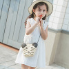 Summer dress, cotton fashionable breathable small princess costume sleevless, skirt, children's clothing, Korean style