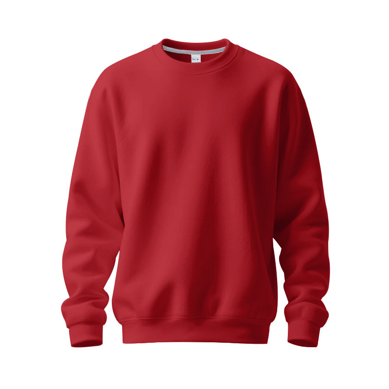 Men's Fleece Sweater Round Neck Casual Pullover For Autumn_voghion.com