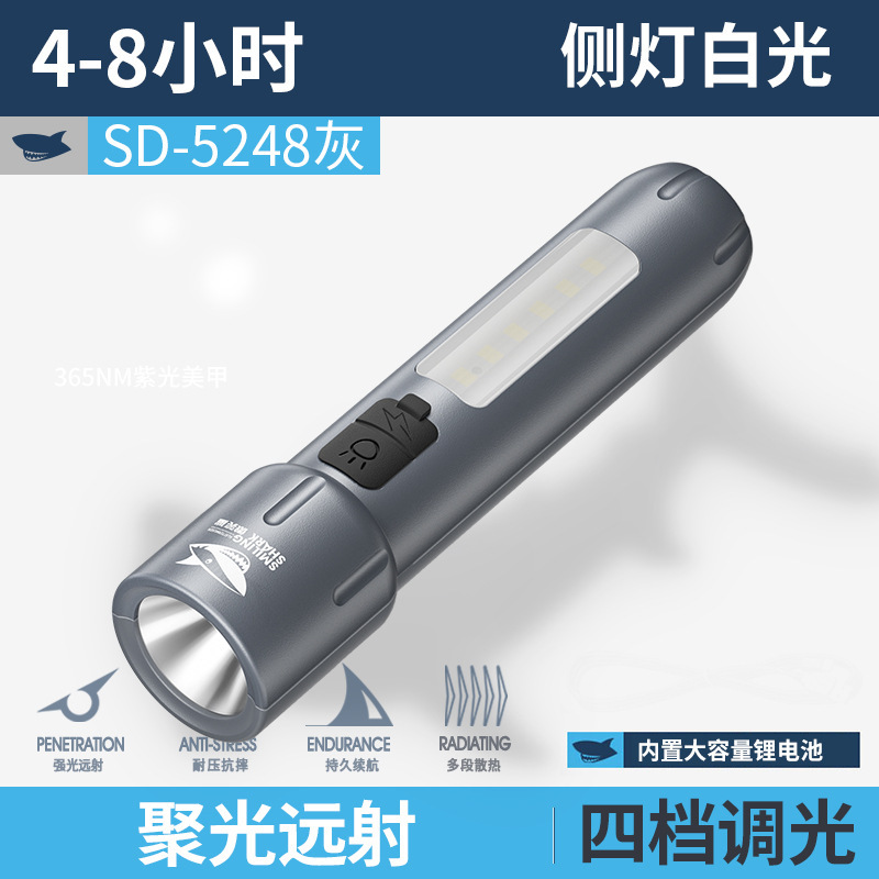 迷你户外充电强光变焦跨境手电筒手电筒露营灯跨境强光充电迷你跨|undefined
