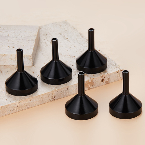 Factory direct sales liquid funnel perfume dispensing artifact plastic metal aluminum funnel liquid dispensing tool