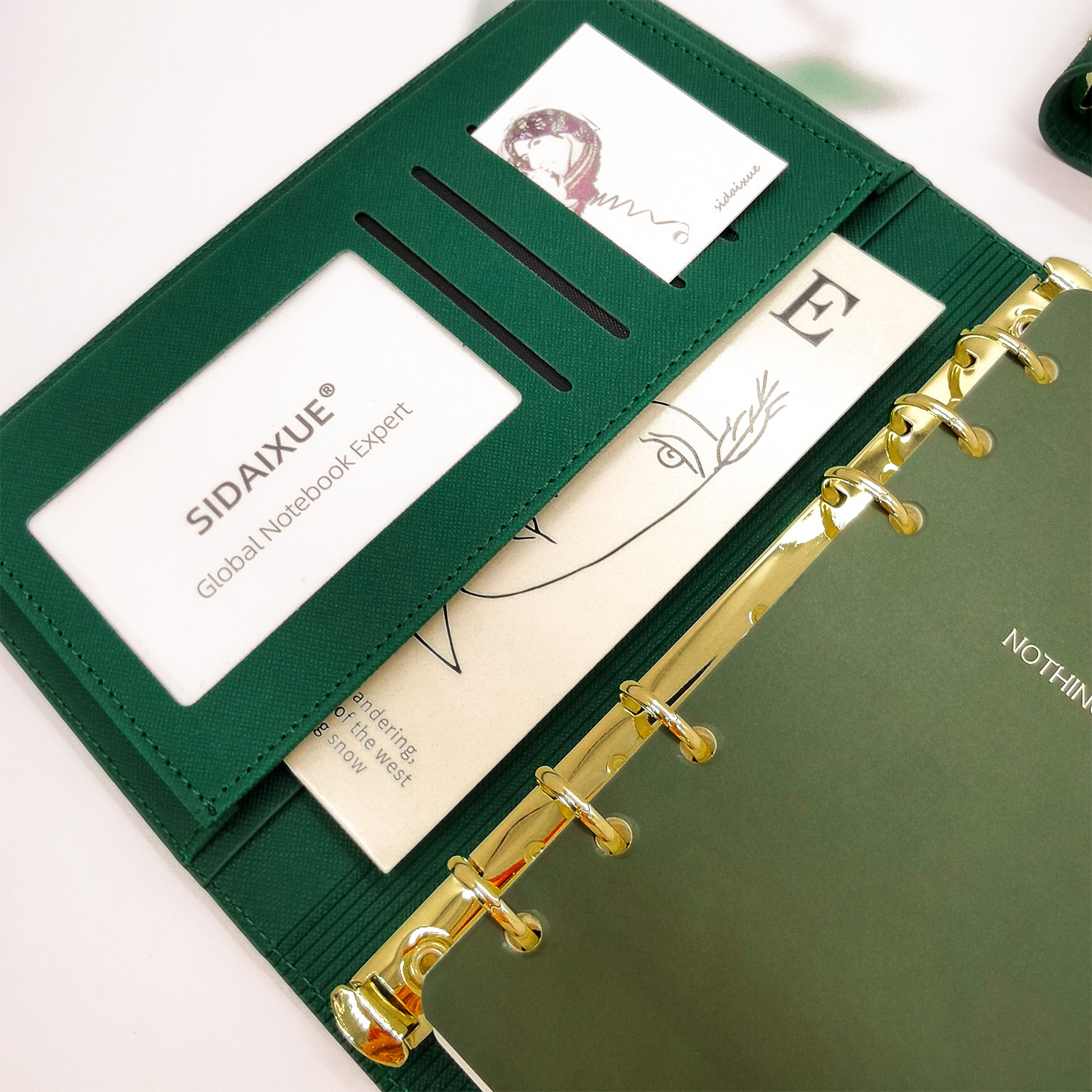 A6 libreta de hojas sueltas oficina de negocios papelería cuaderno exposición regalo push almacenamiento producto oficina conferencia cuaderno