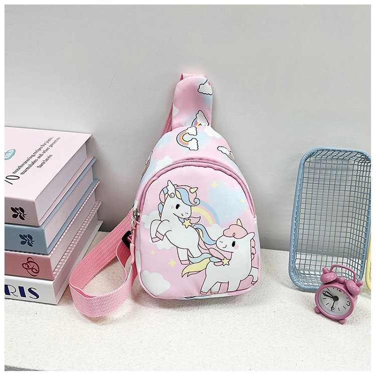 2026 New Style Kidsren's Crossbody Bag, Chest Bag, Cartoon Cute Crossbody Backpack for Boys and Girls, Casual Outing Shoulder Bag