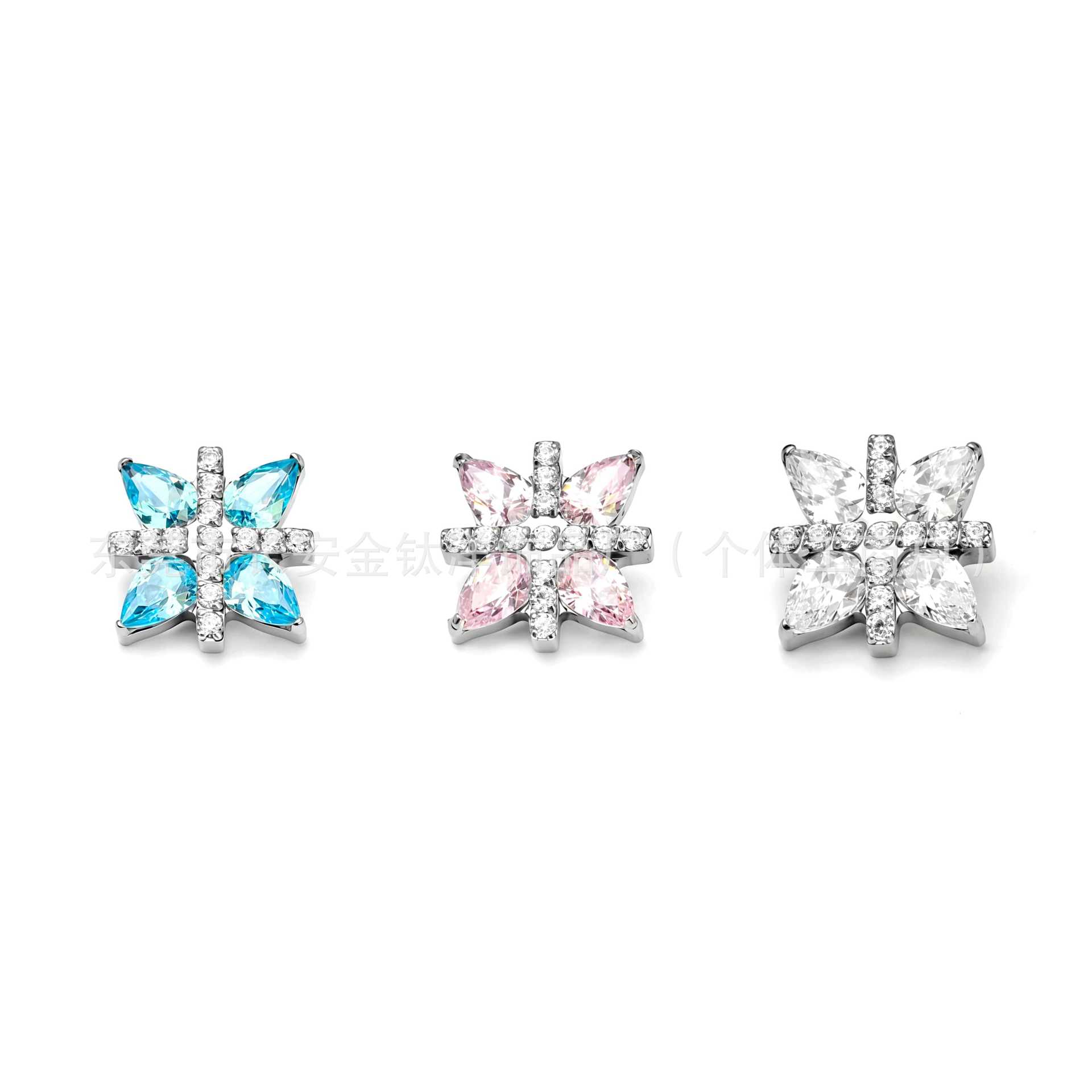 Pointed titanium steel lip stud product view