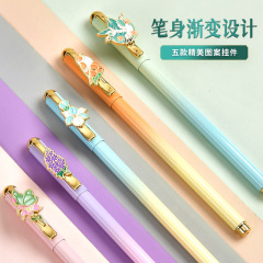 故宫文具十二花神高档中性笔可金属贴片学生文具签字笔送礼礼盒