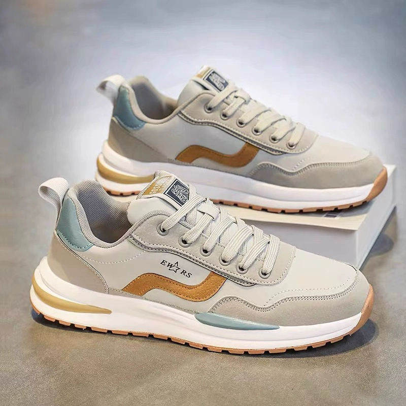 Мужская обувь Forrest Gump, осень 2024, новая бархатная теплая хлопковая обувь, спортивная повседневная модная обувь для бега для папы