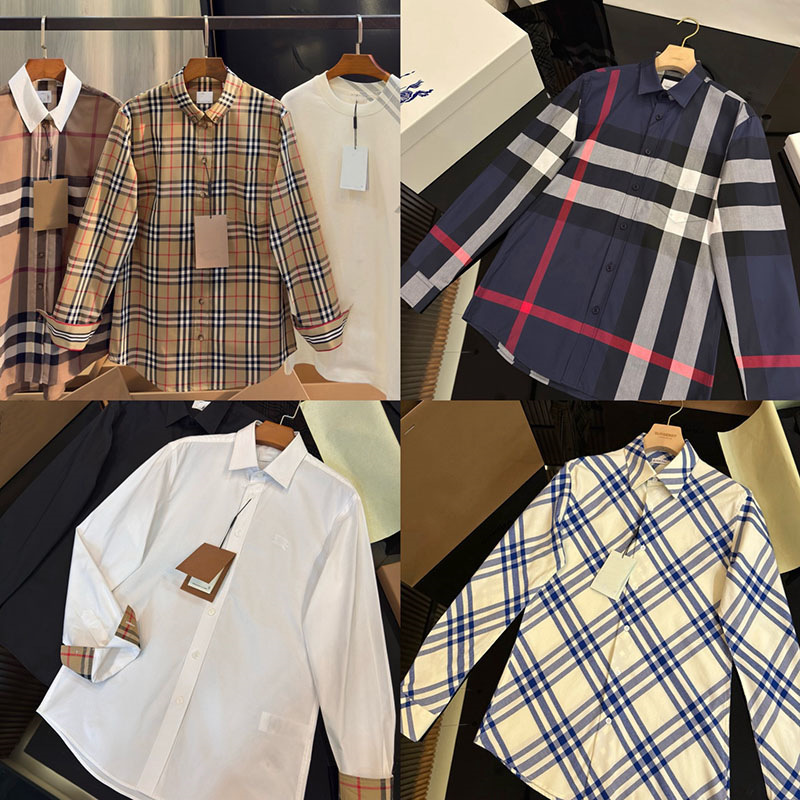 Foreign Trade European Goods Bbr High Version Plaid Plaid Shirt B Celebrity Same Style Shirt Jacket Micro Business Wholesale Live Broadcast