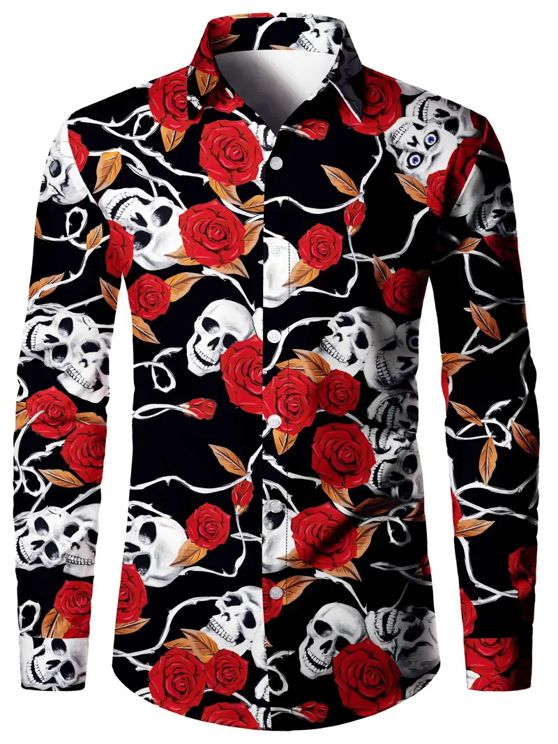 Fabricantes al por mayor primavera y otoño nuevos hombres camisa de manga larga versión coreana estilo ins casual hombres MB12