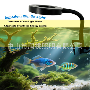 Cross-Border Led Fish Tank Light Clip, Aquatic Plant Fill Light, Aquarium Atmosphere Light Manufacturer Wholesale