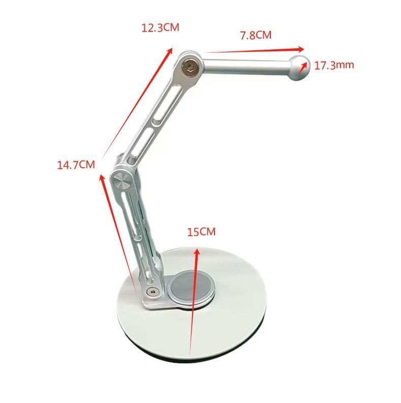 新便携屏显示器支架10工业触控屏17.3万向球头悬臂增高vesa75-100|undefined