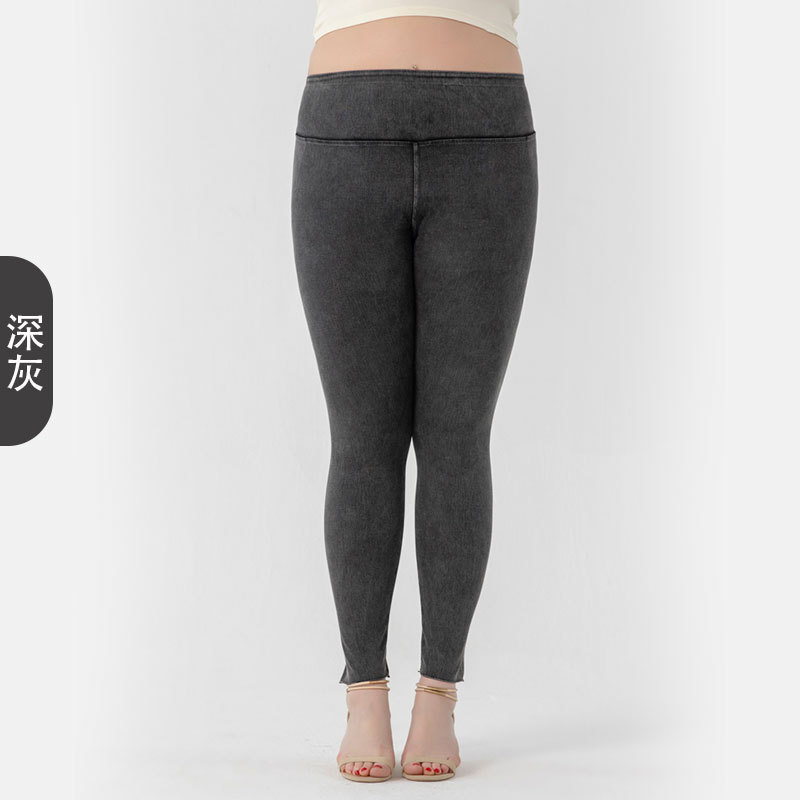 Europa y América caliente nuevo extendido más tamaño yoga fitness jeans cintura alta cadera bolsillo deportes pantalones Casuales