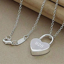 O 96315 I LOVE YOU silver necklace �����Ұ��������羳��