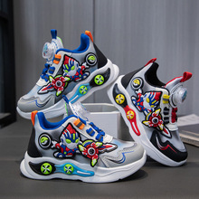 儿童运动鞋男童休闲鞋春秋季新款卡通篮球鞋百搭软底男孩跑步鞋