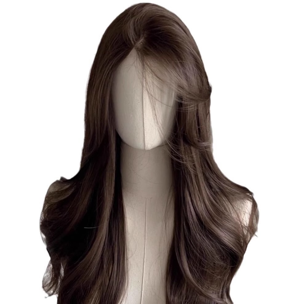 Connie blonde frontparyk til kvinder - cool brun, store bølgede krøller, langt hår, elegant alsidig cosplay
