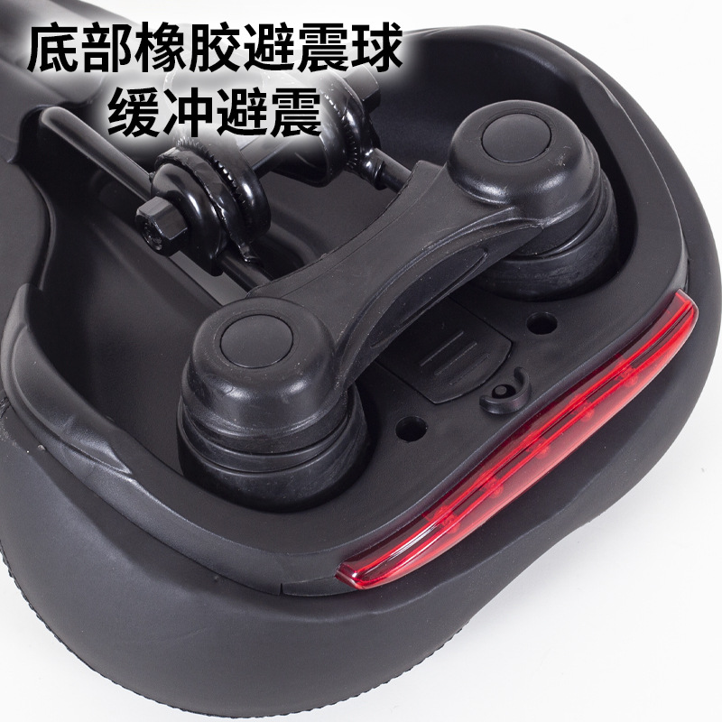 Cojín de bicicleta sillín grande sillín de bicicleta amortiguador de bicicleta de montaña asiento transfronterizo con luz en stock