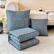 卡通多功能车载靠垫枕头被折叠抱枕被午休被子车内用品礼品空调被