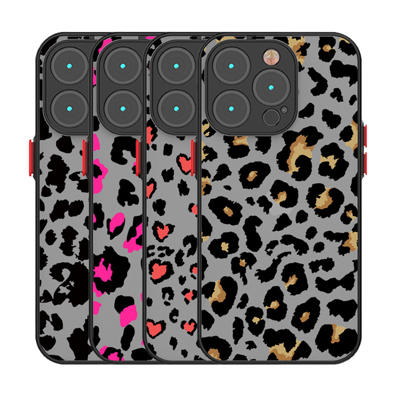 50g Weight iPhone Applicable Brands Phone Cases Classification PC, tpu Material Leopard Pattern Simple Style, Streetwear Style PC Tpu Leopard Simple Style Streetwear Phone Cases Phone Accessories 1