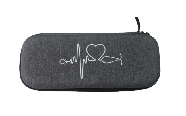 Bolsa de almacenamiento de estetoscopio de partición portátil, médico multifuncional, caja de estetoscopio de corazón fetal para mujeres embarazadas, bolsa de almacenamiento EVA