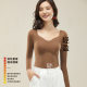 Autumn and Winter Skin Beauty Clothes Base Long Sleeve with Chest Pad Integrated Thermal Underwear Traceless Muscle Bottom Ultra-thin V-neck Invisible Autumn Clothes
