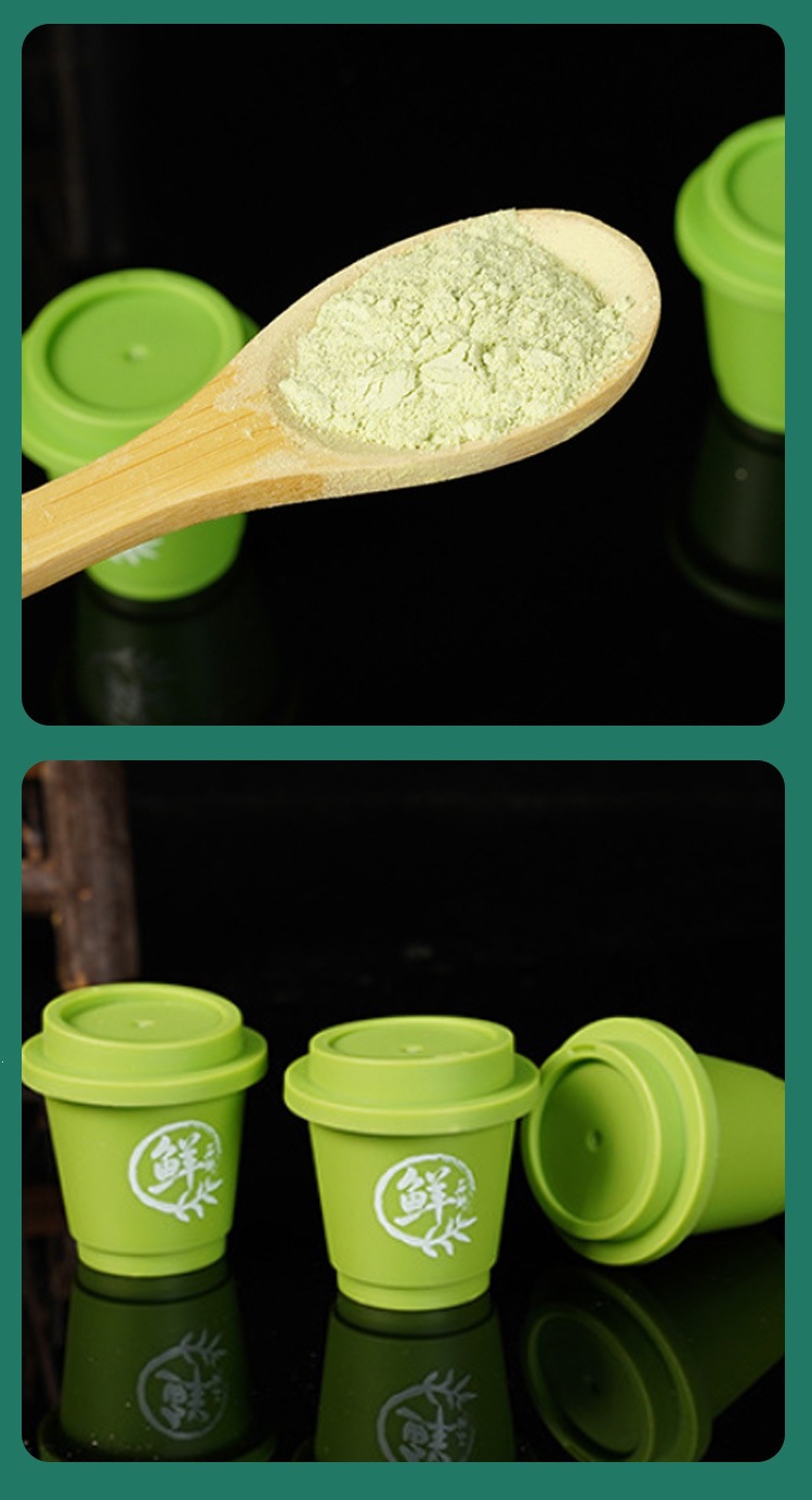 Huoshan Tie Pi Shi Hu Freeze-Dried Dendrobium Powder 100g Instant Drink Mix in use
