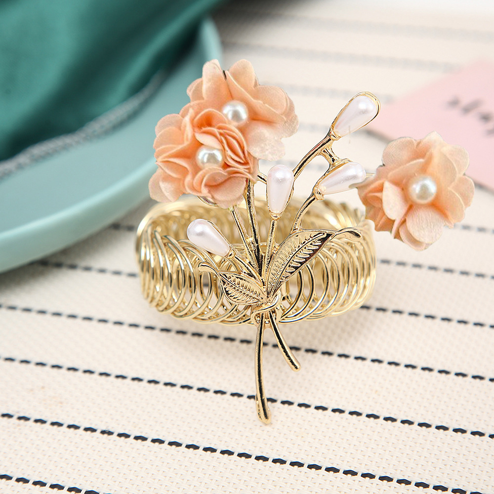 Gardinomtag fransk stil blommig tyg dekorativt tillbehör_voghion.com