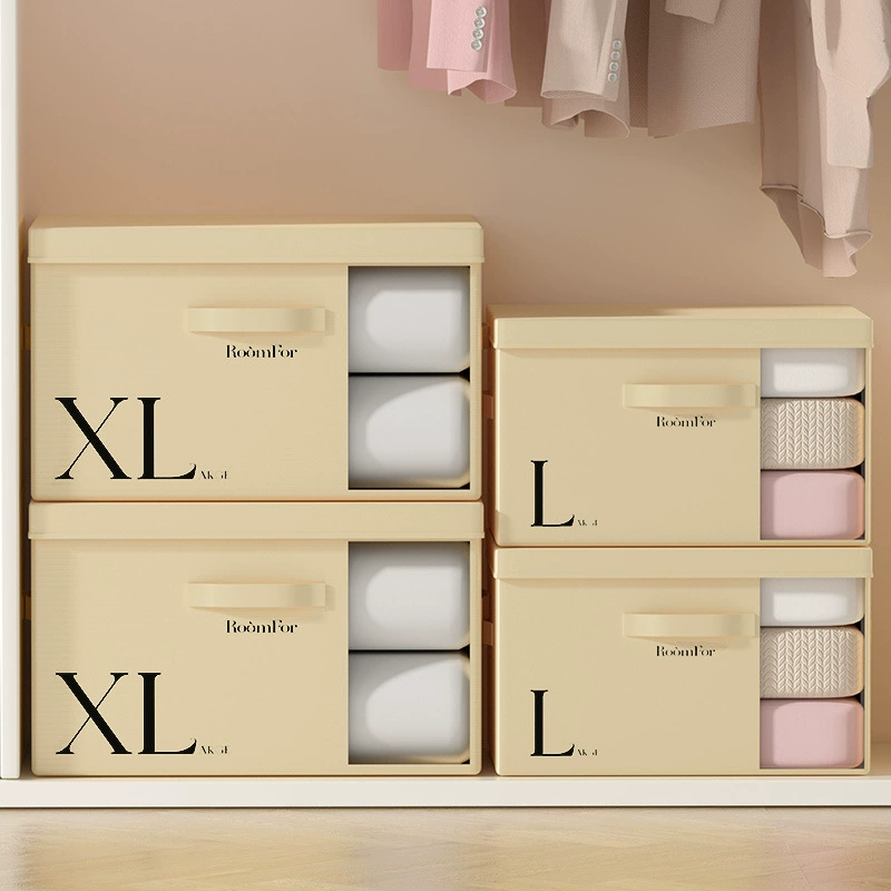 Storage box, cloth, foldable trousers