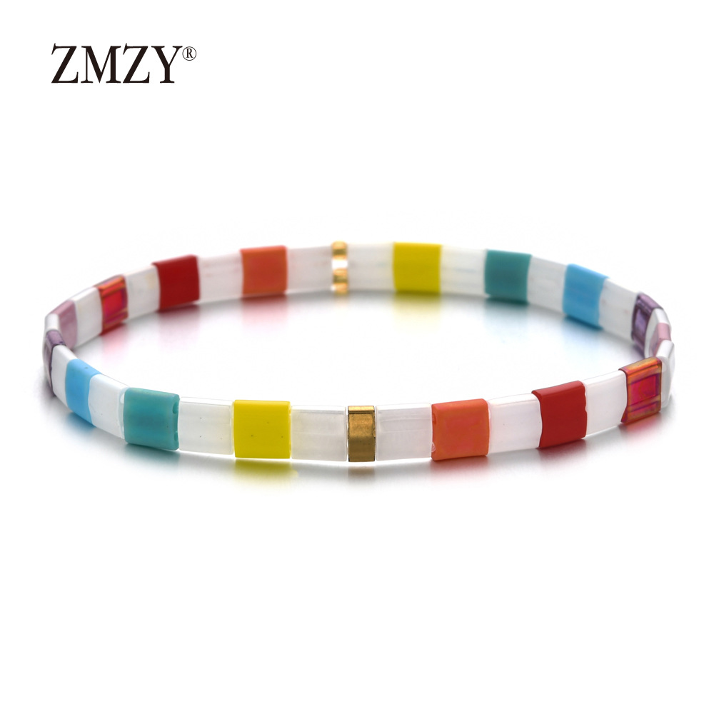 20g Weight Bracelets Classification Beaded Chain Material 1 Piece Quantity Holiday, Daily Occasion Beaded Material Colorful Pattern Women's Gender Bohemian Style Bohemian Colorful Beaded Wholesale Beaded Bracelets 5