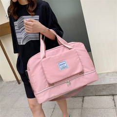 批發乾濕分離運動包新款手提大容量瑜伽健身包可摺疊擴展單旅行包