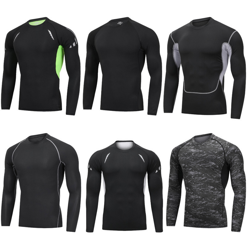 Autumn and Winter Long-Sleeved Pro Bodysuit Training Clothes Sports Fitness Clothes Running Clothes Sweat-Wicking Quick-Drying Long-Sleeved T-Shirts Autumn and Winter Long-Sleeved Pro Bodysuit Training Clothes Sports Fitness Clothes Running Clothes Sweat-Wicking Quick-Drying Long-Sleeved T-Shirts