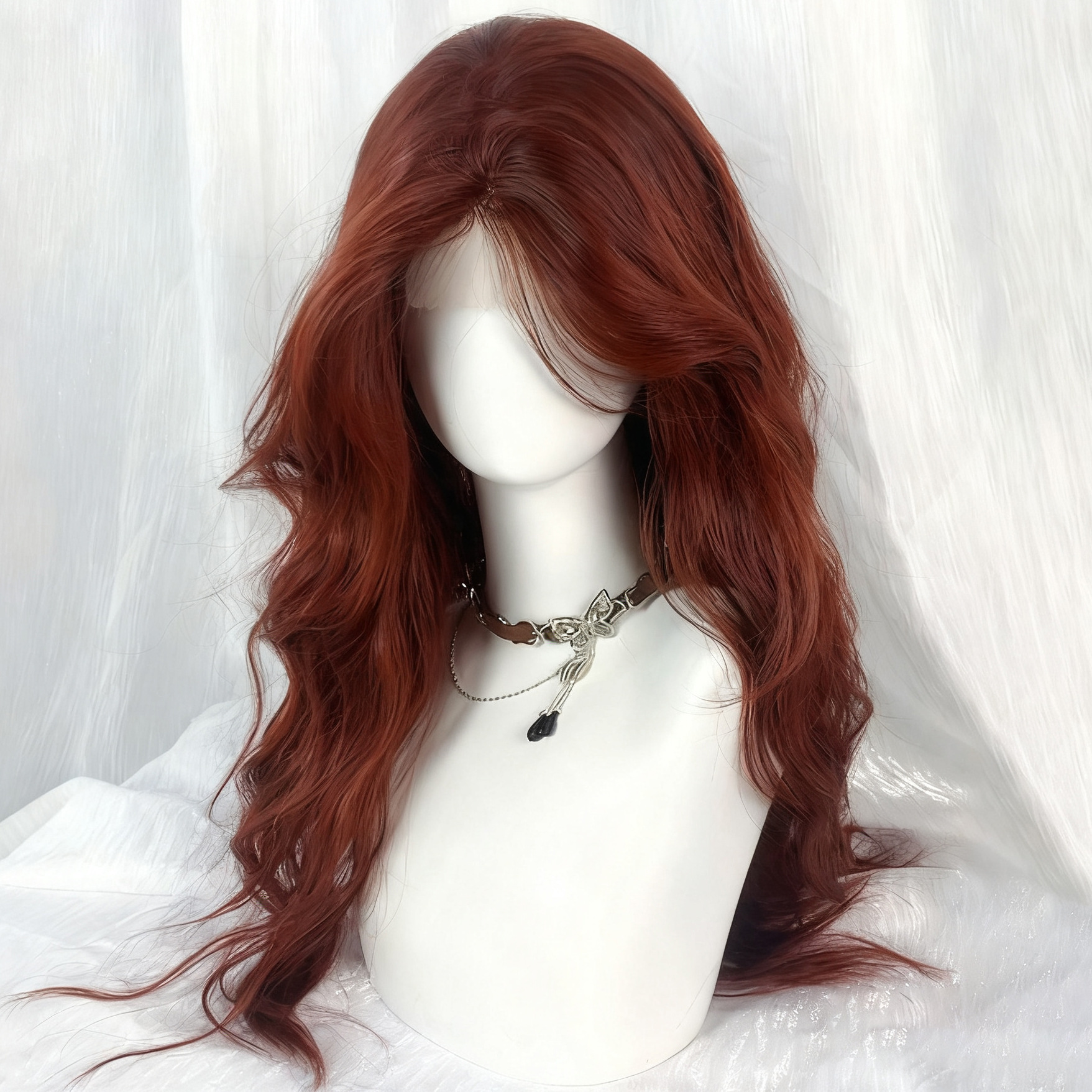 60cm water ripple [caramel red brown]