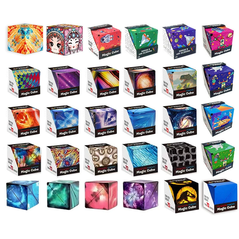 Variable magnetic intellectual three dimensional Rubik's cube, toy, 3D, internet celebrity, anti-stress