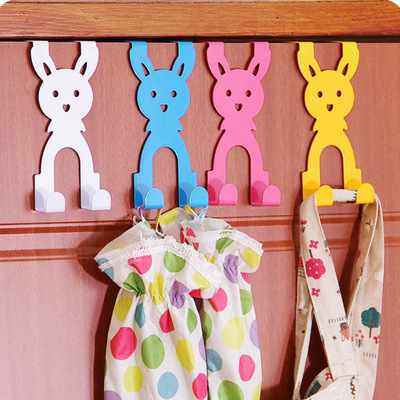 After the door Shelf Cartoon rabbit Hooks originality Clothes hanger Coat hook On behalf of wholesale