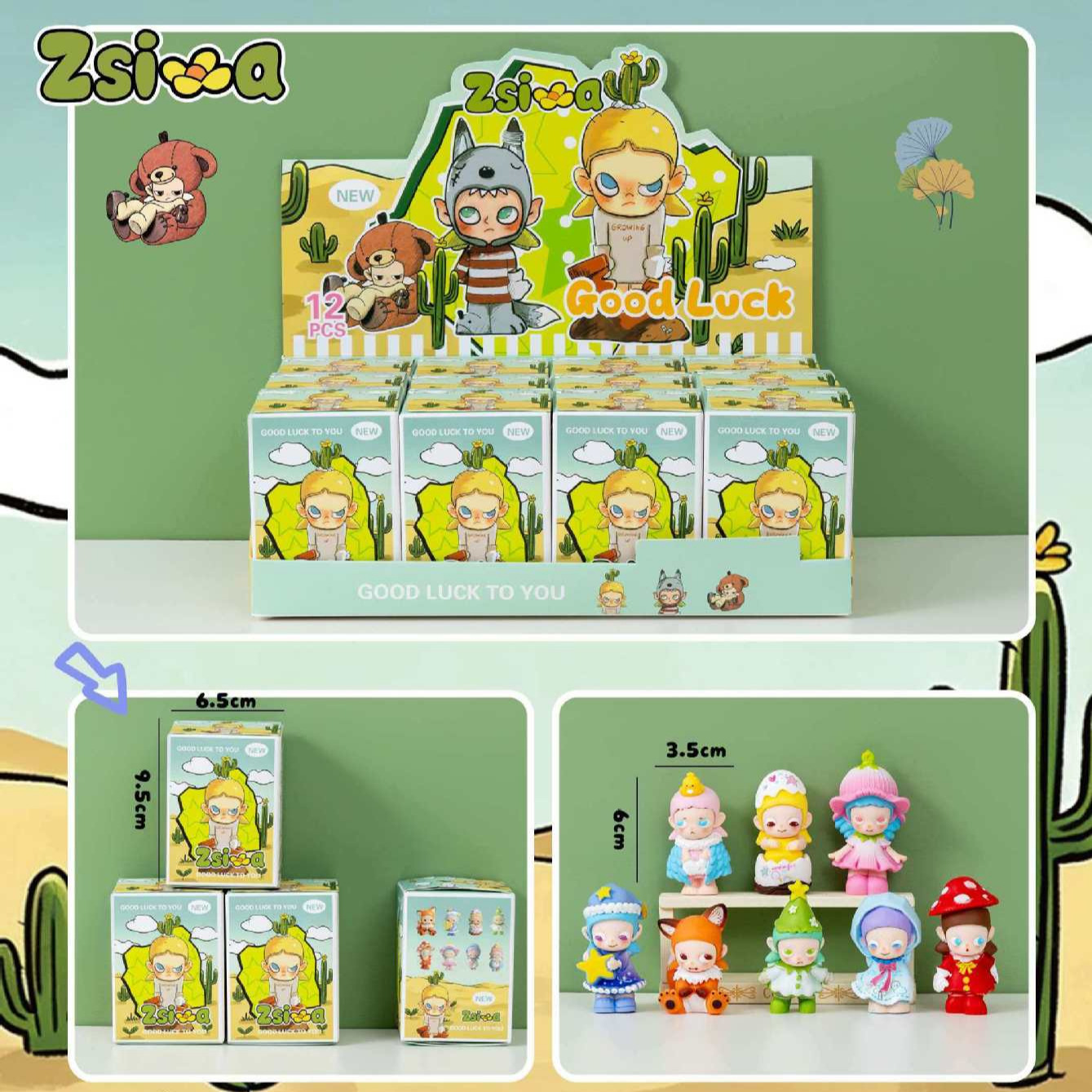 Trendy blind box toy from Zsiga: "People Along the Route" series new collectible figures, blind box toy gift