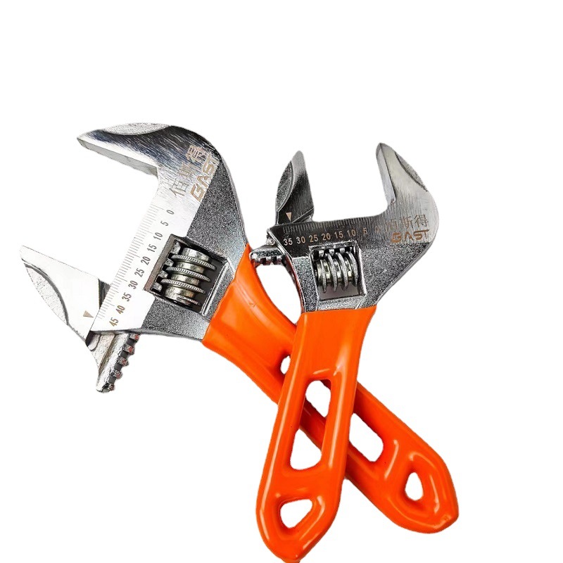 Llave Inglesa Ajustable de Fabricante con Mango Corto, Llave Inglesa de Boca Extra Grande, Herramienta Multifuncional para Baño, Llave Inglesa Ajustable.