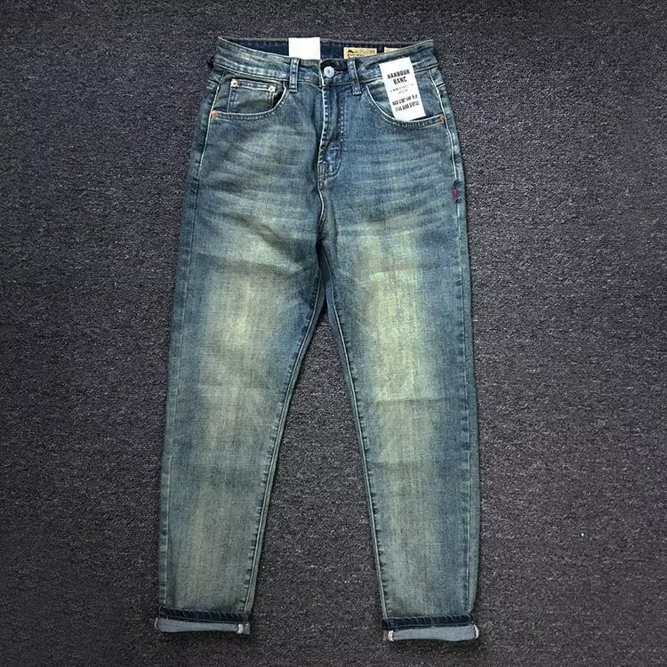 Jeans cargo homme coupe large style rétro décontracté polyvalent_voghion.com