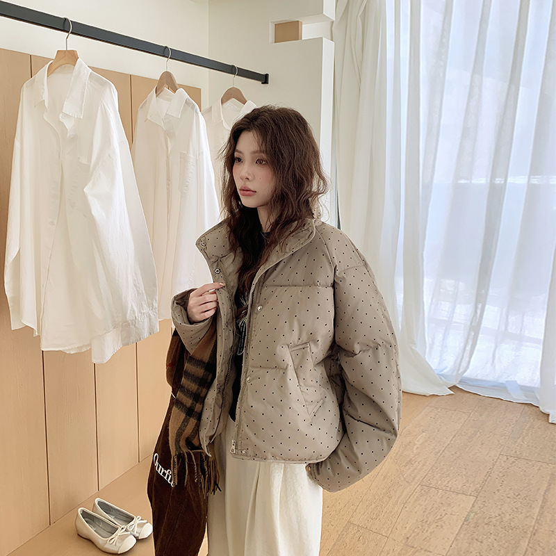 超洋气欧货羽绒棉服女2025年新款冬季小个子学院风短款深秋初冬外|undefined