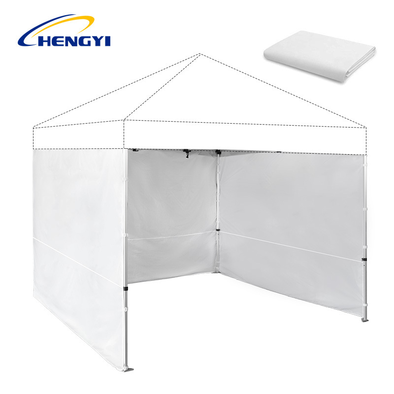 Suitable for 10×10ft Folding Tent Side Wall Fabric, Oxford Cloth with Hook-And-Loop Fasteners, Zipper Doors and Windows, Outdoor Stall Accessories