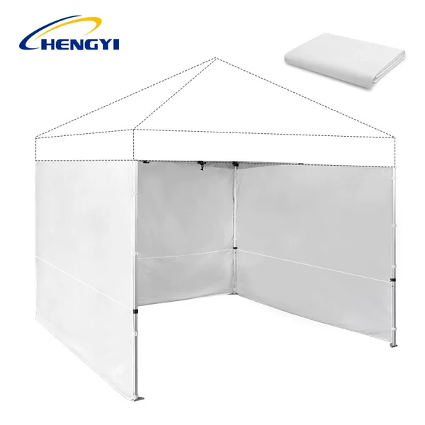 Suitable for 10×10ft Folding Tent Side Wall Fabric, Oxford Cloth with Hook-And-Loop Fasteners, Zipper Doors and Windows, Outdoor Stall Accessories