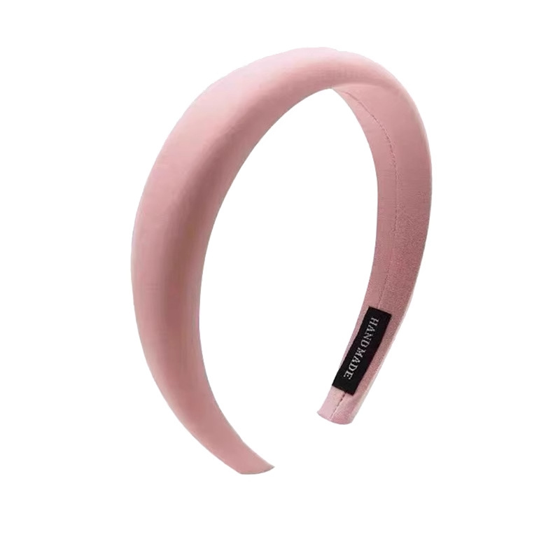 Hermosa y dulce banda de cabello rosa para mujeres, banda de cabello de alta presión craneal, banda de cabello diaria, banda de cabello de niña, tocado de tarjeta de cabello de corazón