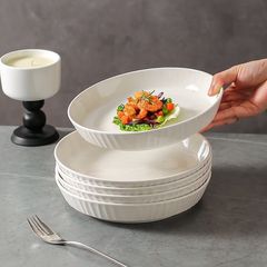 琉璃盘子家用陶瓷日式菜盘高颜值碟子餐盘深盘简约炒菜餐具批发