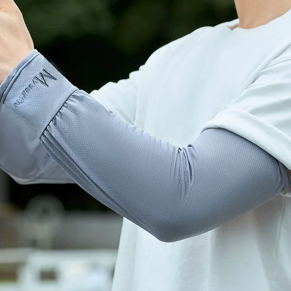 Ice Sleeve New Straight Summer Sunscreen Ice Silk Sleeves Men's Hand Sleeves Outdoor Loose Sleeves UV Protection