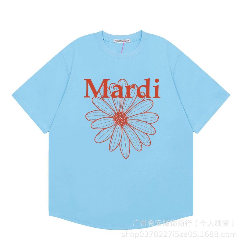 【高品质】韩国mardi雏菊短袖金高银同款腊肠狗T恤情侣百搭上衣女|undefined