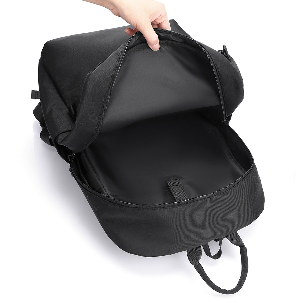 Mochila de negocios simple de hombre transfronteriza, mochila de estudiantes ligera transfronteriza de gran capacidad, mochila de moda a prueba de salpicaduras