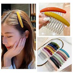 韓国版の髪櫛は髪飾りの卸売り盤の新型の滑り止め前髪ネットの網紅の砕いた髪をセットして、髪の女性を傷つけません。