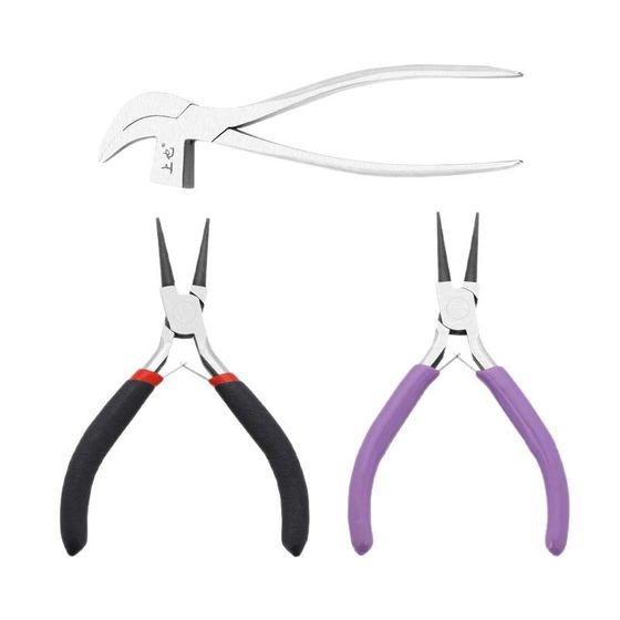 4.5 Inch Mini Small Pliers Toothless Pointed-Nose Pliers DIY Handmade Flat-Nose Pliers Jewelry Pliers Longer Pointed-Nose Pliers