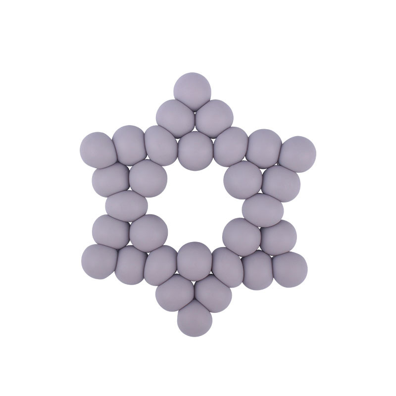Nuevos suministros para bebés DIY creativo cuentas de silicona mordedura de pegamento dientes de bebé pulido palo estrella de seis puntas juguete mordedor